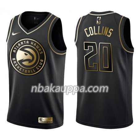 Atlanta Hawks John Collins 20 Nike Musta Golden Edition Pelipaidat Swingman - Miesten